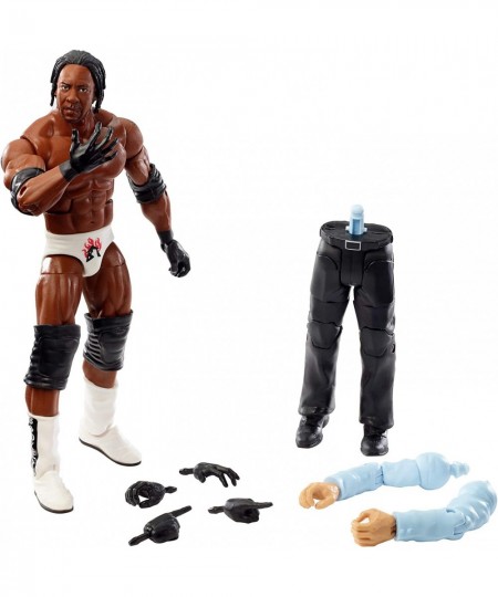 WWE Booker T Elite Collection Wrestlemania 19 Action Figure with Deluxe Articulation Life-Like Detail Authentic Ring Gear Swa...