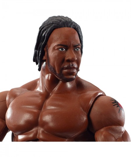 WWE Booker T Elite Collection Wrestlemania 19 Action Figure with Deluxe Articulation Life-Like Detail Authentic Ring Gear Swa...