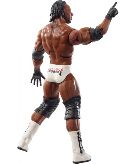 WWE Booker T Elite Collection Wrestlemania 19 Action Figure with Deluxe Articulation Life-Like Detail Authentic Ring Gear Swa...