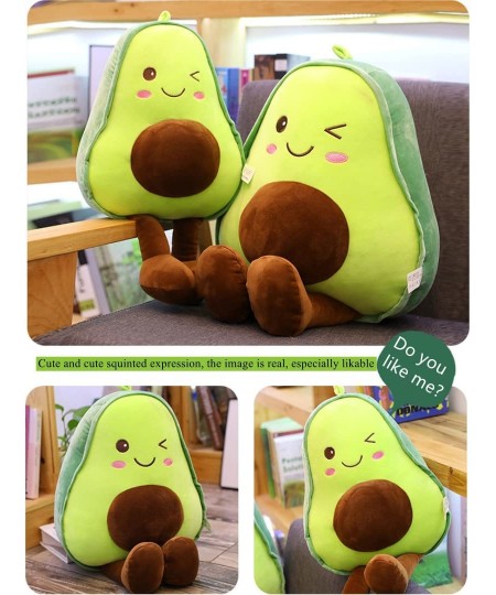 16.5 inch Avocado Plush Toy Pillow Gift Lovely Fruit Plush Toy Doll Pillow Pillow Suitable for Children Girls Boys and Holida...