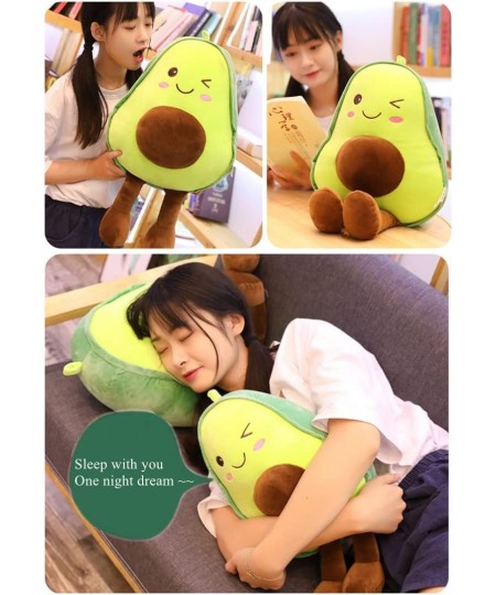 16.5 inch Avocado Plush Toy Pillow Gift Lovely Fruit Plush Toy Doll Pillow Pillow Suitable for Children Girls Boys and Holida...