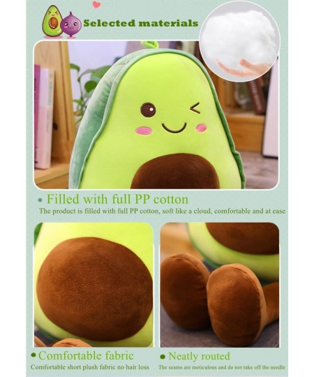 16.5 inch Avocado Plush Toy Pillow Gift Lovely Fruit Plush Toy Doll Pillow Pillow Suitable for Children Girls Boys and Holida...