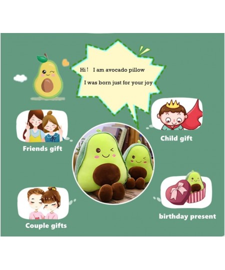 16.5 inch Avocado Plush Toy Pillow Gift Lovely Fruit Plush Toy Doll Pillow Pillow Suitable for Children Girls Boys and Holida...