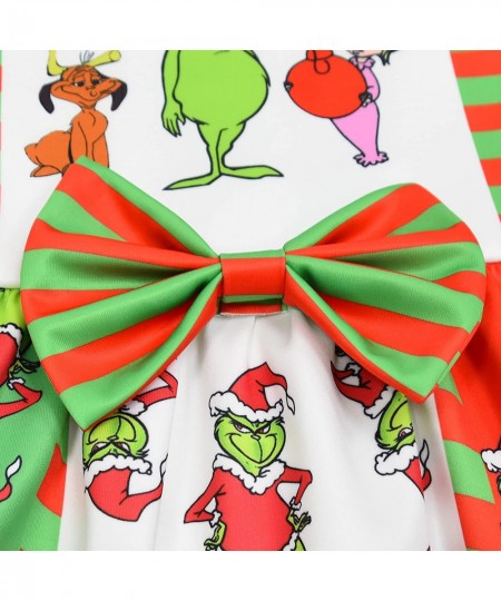 Kids Girls Dress Sleeveless Cartoon Casual Dress Halloween Christmas Party Dress Green 2-10 Years $49.82 - Kids' Costumes