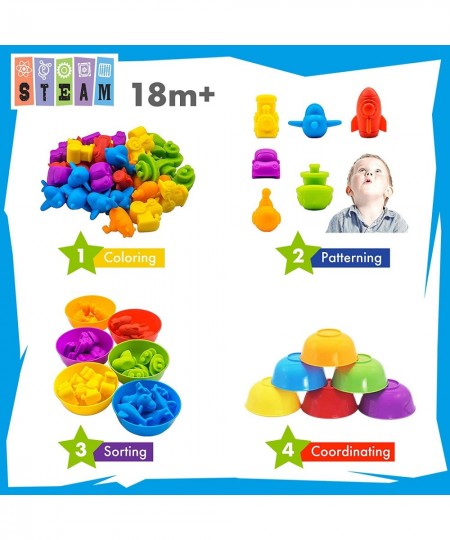 Counting Transport Matching Game with Sorting Cups Color Classification and Sensory Training Educational Learning Toys Set Gi...