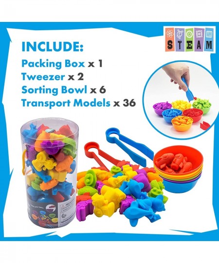 Counting Transport Matching Game with Sorting Cups Color Classification and Sensory Training Educational Learning Toys Set Gi...