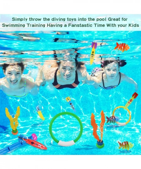 26 Pcs Diving Pool Toy Set for Kids Swimming Dive Water Toys Water Toys for Kids Toddler Pool Toys with A Storage Net Bag $30...