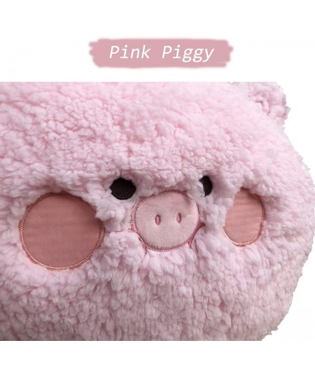 Pig Plush Pillow Large Pig Stuffed Animal (22*21 inch) Adorable Piggy Plush Toy Big Hugging Pillow Home Cushion Decoration Bi...