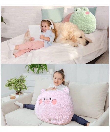 Pig Plush Pillow Large Pig Stuffed Animal (22*21 inch) Adorable Piggy Plush Toy Big Hugging Pillow Home Cushion Decoration Bi...