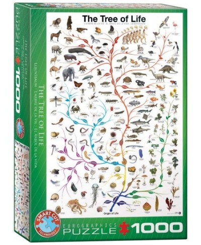 Evolution The Tree of Life 1000-Piece Puzzle Green $34.31 - Jigsaw Puzzles