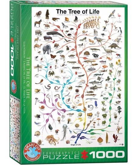 Evolution The Tree of Life 1000-Piece Puzzle Green $34.31 - Jigsaw Puzzles