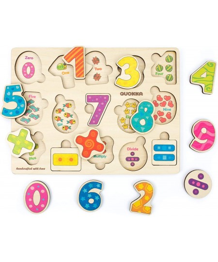 Toddler Puzzles Ages 2-4 – Wooden Puzzles for Kids Ages 1-3 – Learning Travel Game with Numbers Animals Shapes for Kids 3-5 Y...