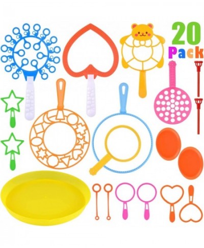 20 Pcs Big Bubble Wands Toys Set Assortment Colorful Bubble Making Wands Tools Large and Small Bubble Wand Party Favors Summe...