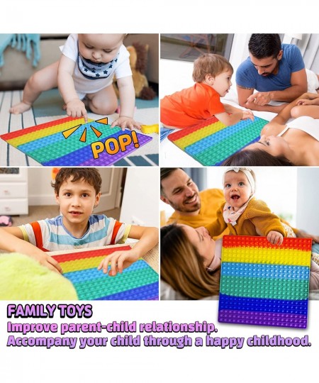 Jumbo Pop It 400 Bubbles Biggest Huge Rainbow Popping Pop Pops Sensory Cute Autism Toy Big Extra Large Fidget Giant Mega Popi...