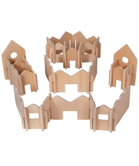 FF410 Happy Architect - Natural - Set of 28 - Ages 2+ - Wooden Building Blocks for Preschoolers and Elementary Aged Kids $118...