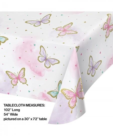 Golden Butterfly Paper Tablecloth 1 ct $16.28 - Kids' Party Tablecovers