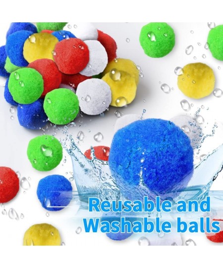 Reusable Water Balloons 75 Count Highly Absorbent Soft Cotton Water Balls Water Games for Kids Outside Outdoor Water Toys for...