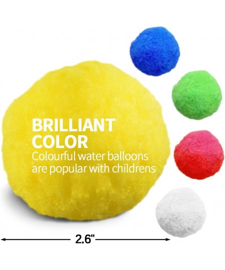 Reusable Water Balloons 75 Count Highly Absorbent Soft Cotton Water Balls Water Games for Kids Outside Outdoor Water Toys for...