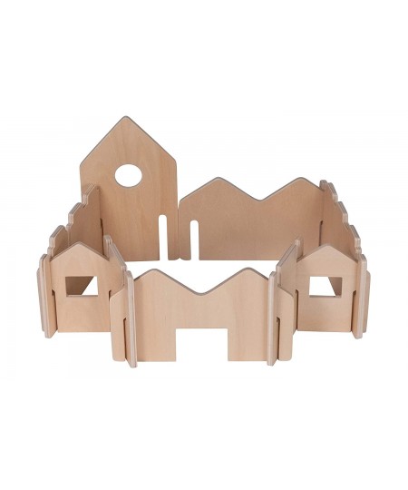 FF410 Happy Architect - Natural - Set of 28 - Ages 2+ - Wooden Building Blocks for Preschoolers and Elementary Aged Kids $118...