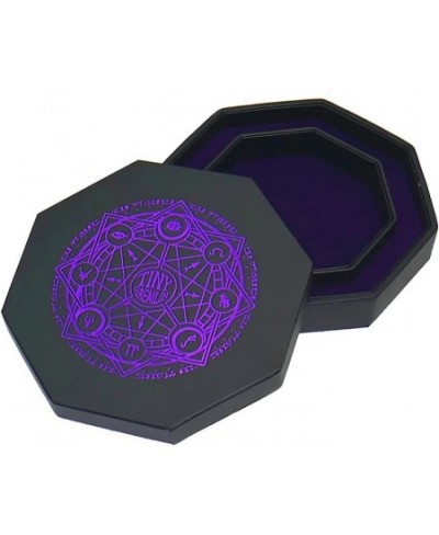 Octagonal Dice Tray (Purple with Design) $50.62 - Game Accessories