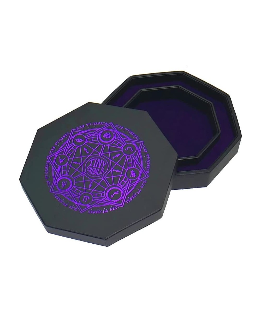 Octagonal Dice Tray (Purple with Design) $50.62 - Game Accessories