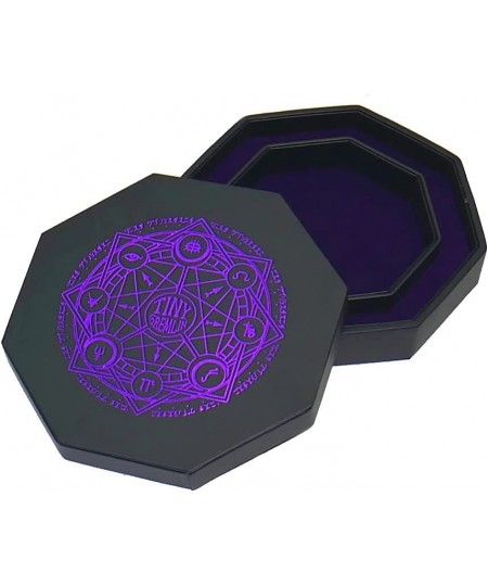 Octagonal Dice Tray (Purple with Design) $50.62 - Game Accessories