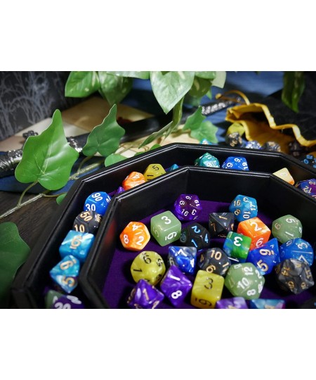 Octagonal Dice Tray (Purple with Design) $50.62 - Game Accessories