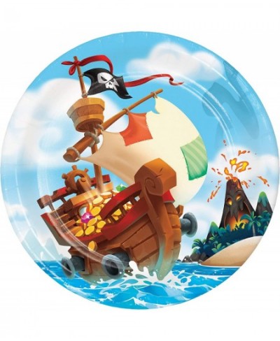 Treasure Island Pirate Paper Plates 24 ct $23.51 - Kids' Party Tableware