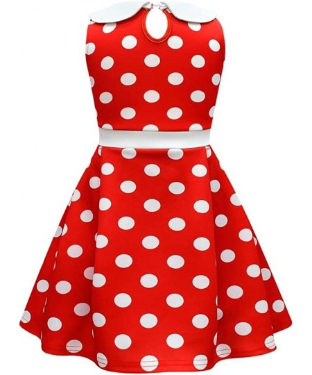 Toddler Little Girls Polka Dots Fancy Dress Halloween Costume Birthday Party Outfit with Mouse Ears Hair Hoop $41.31 - Kids' ...