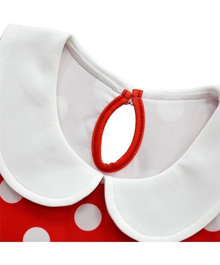 Toddler Little Girls Polka Dots Fancy Dress Halloween Costume Birthday Party Outfit with Mouse Ears Hair Hoop $41.31 - Kids' ...