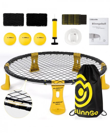 Blinngoball Roundnet Games Set with Carrying Bag and Strip Light (ONLY for Pro Kit)- Roundnet Set Playing Beach Game for Outd...