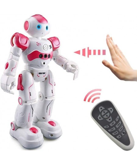 Smart Remote Control Robot Toy for Kids Rechargeable Interactive Gesture Sensing Smart RC Robot for Girls Dancing Walking Mus...