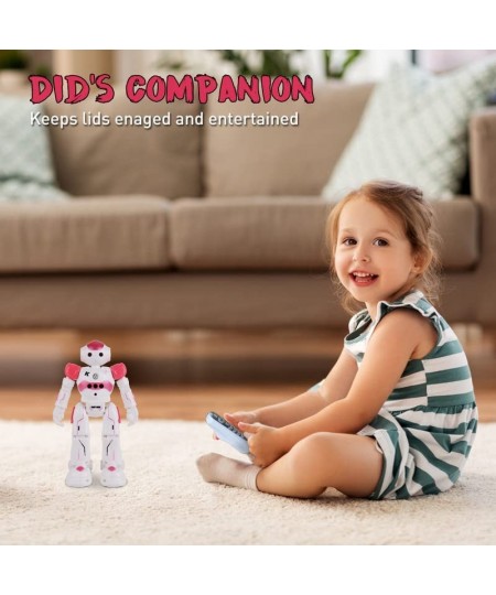 Smart Remote Control Robot Toy for Kids Rechargeable Interactive Gesture Sensing Smart RC Robot for Girls Dancing Walking Mus...