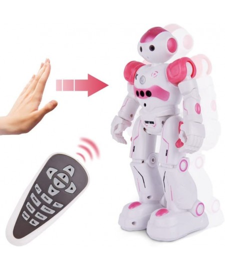 Smart Remote Control Robot Toy for Kids Rechargeable Interactive Gesture Sensing Smart RC Robot for Girls Dancing Walking Mus...