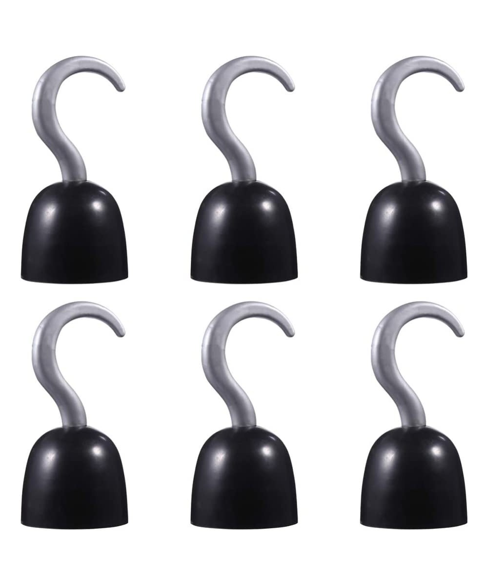 6pcs Pirate Toys Pirate Hooks Captain Hook Hand Plastic Hook Halloween Pirate Costume Accessories for Halloween Christmas Par...