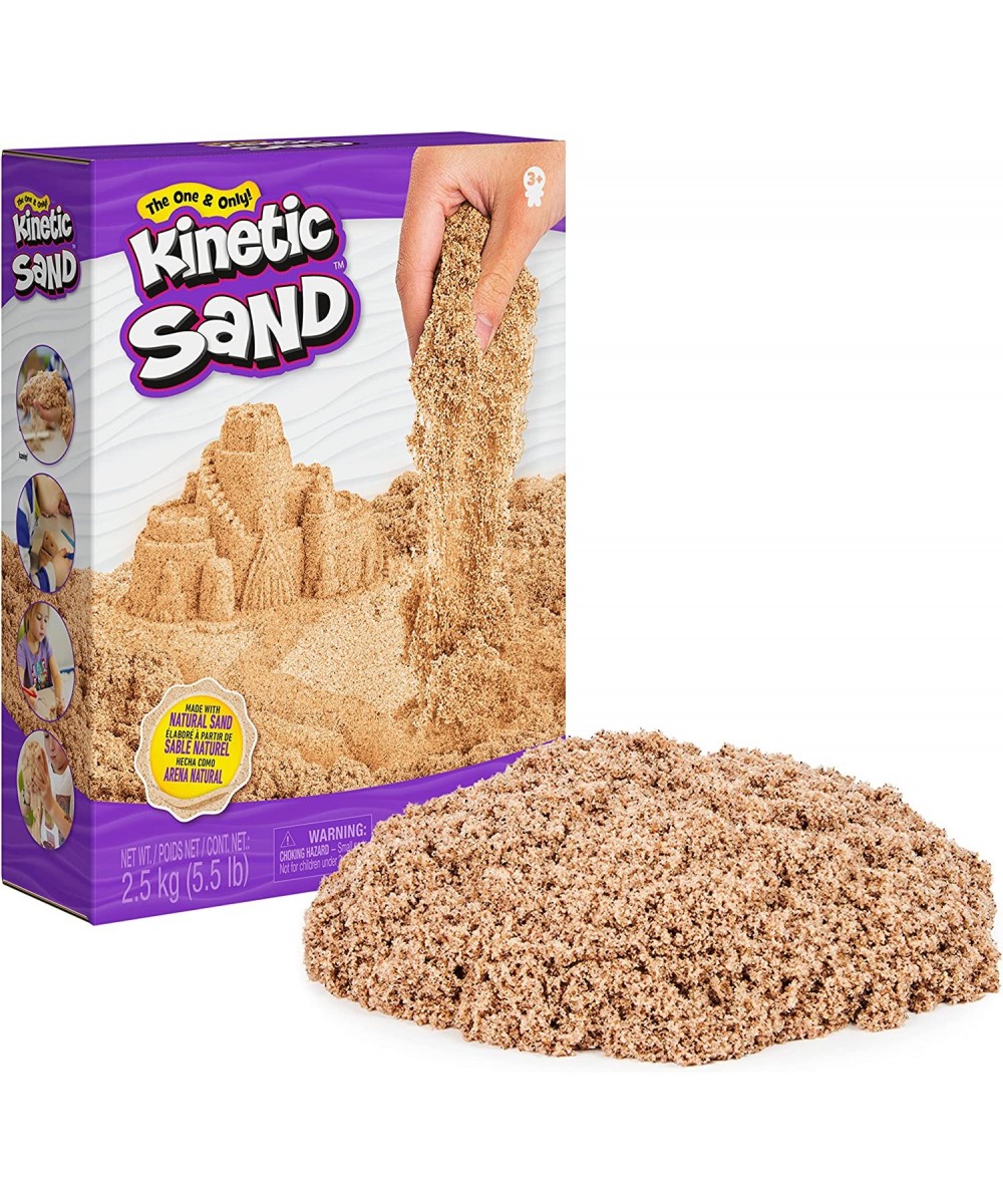 Kinetic Sand 2.5kg (5.5lb) of All-Natural Brown Sensory Toys Play Sand for Mixing Molding & Creating $32.39 - Kids' Drawing &...