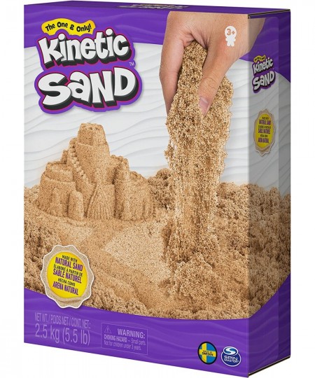 Kinetic Sand 2.5kg (5.5lb) of All-Natural Brown Sensory Toys Play Sand for Mixing Molding & Creating $32.39 - Kids' Drawing &...