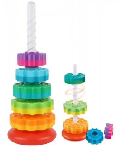 Baby Spinning Toy Rainbow Stacking Toys for Toddlers 1-3 Ring Stacker Toys for Babies 6-12 Months 1 2 3 One Year Old Girl Boy...