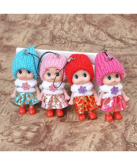 8 PCS Lovely Tiny Dolls Silicone Princess Mini Doll for Girls DIY Miniature Dollhouse Kit with Miniature Clothes Decoration L...