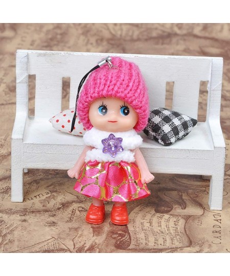 8 PCS Lovely Tiny Dolls Silicone Princess Mini Doll for Girls DIY Miniature Dollhouse Kit with Miniature Clothes Decoration L...