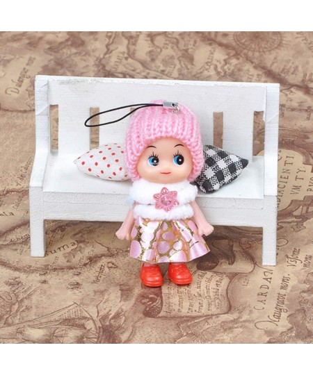 8 PCS Lovely Tiny Dolls Silicone Princess Mini Doll for Girls DIY Miniature Dollhouse Kit with Miniature Clothes Decoration L...