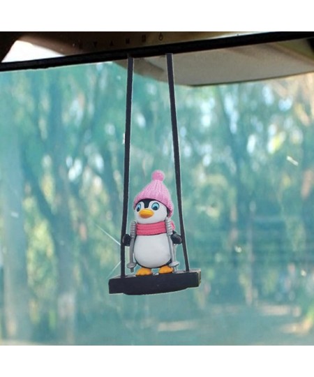 Swinging Penguin Car Hanging Ornament Rear View Mirror Interior Accessories $15.44 - Solar Power Kits