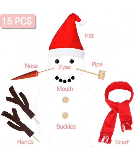 Snowman Kit Snowman Decorating Kit for Kids Snowman Dressing Making Kit for Winter Party Christmas Holiday Decoration $21.05 ...