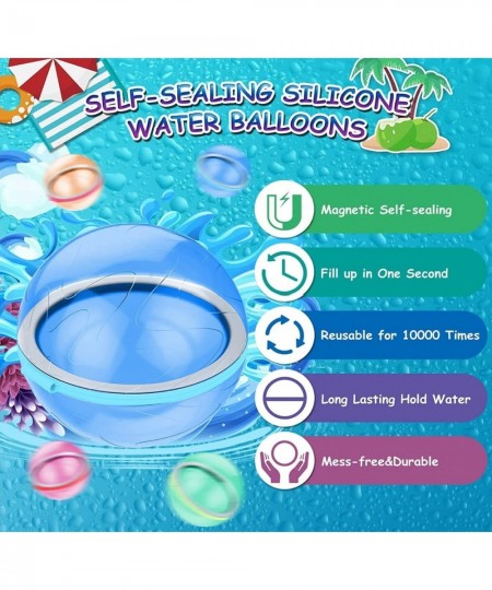 Reusable Water Balloons For Kids| Kids Outdoor Toys | Happy Water Bombs | Quick Self-Sealing ECO Friendly Water Toys for Kids...