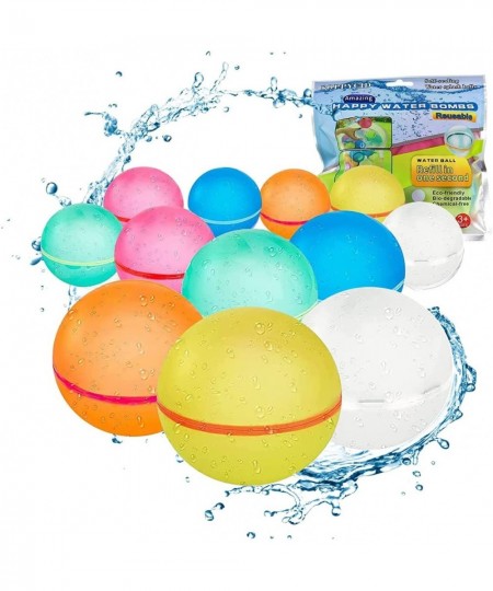 Reusable Water Balloons For Kids| Kids Outdoor Toys | Happy Water Bombs | Quick Self-Sealing ECO Friendly Water Toys for Kids...