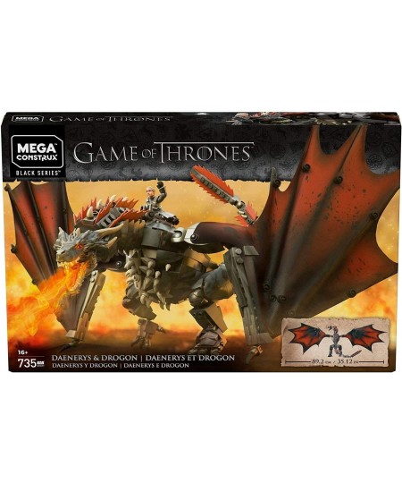 Construx Game of Thrones Daenerys and Drogon GKG97 Building Toys for Collectors (735 Pieces) $94.79 - Toy Building Sets