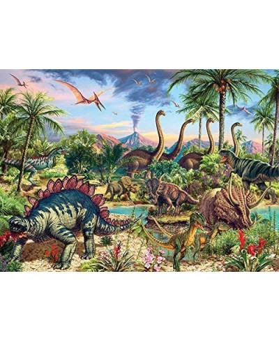 Cobble Hill 350 Piece Family Puzzle - Prehistoric Party - Contains Small Medium and Large Puzzle Pieces $54.48 - Jigsaw Puzzles