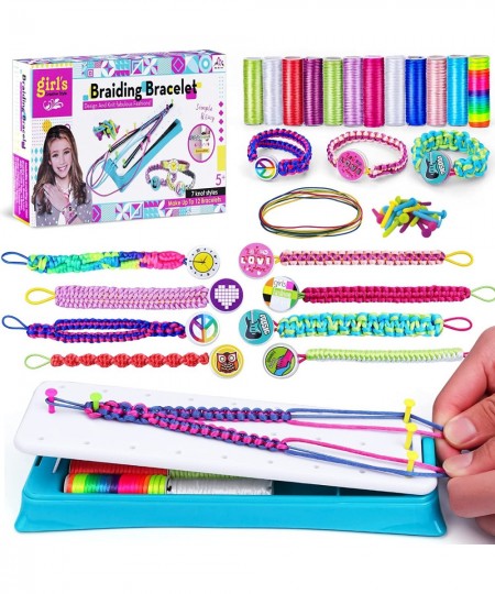 Friendship Bracelet Making Kit for Girls DIY Weave Charm Craft Kits for 6 7 8 9 10 11 12 13 Years Girls Bracelet String Rewar...