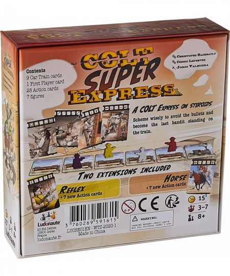 Colt Express Super Express Board Game | Train Game | Strategy Game | Wild West Adventure Game for Adults and Kids | Ages 8+ |...