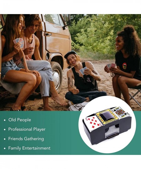 Automatic Card Shuffler Battery Operated Card Dealer Machine Electric Casino Card Shuffler for UNO Blackjack Texas Hold'em Ho...